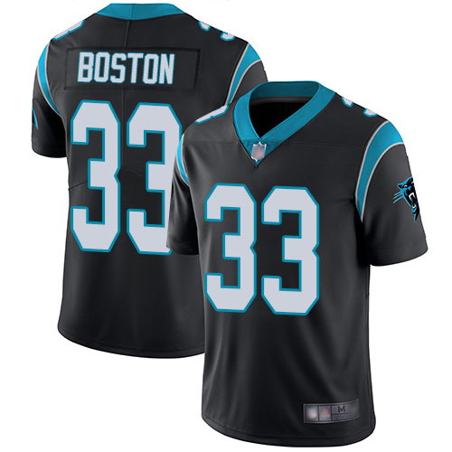 Carolina Panthers Limited Black Youth Tre Boston Home Jersey NFL Football #33 Vapor Untouchable
